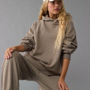 American Eagle Outfitters Tan Hoodie